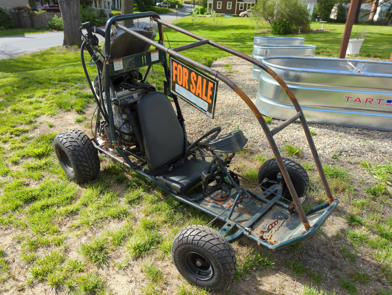 image from Project Death Kart β Our ZX7R Go Kart